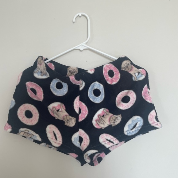 Fuzzy Donut Shorts - Picture 2 of 2